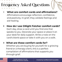 grieving process decorative affirmation cards and sympathy cards by GNight Fetcher