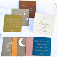 Grief Affirmation Cards for Loss of Loved Ones - 51 unique Sympathy Messages